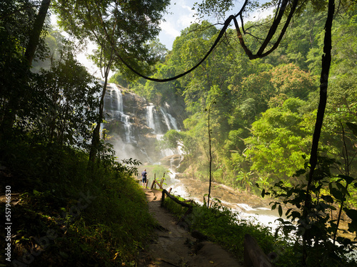  Wachirathan Falls. Doi Inthanon National Park. Chom Thong district. Top travel destinations in Chiang Mai city. North Thailand © daphnusia