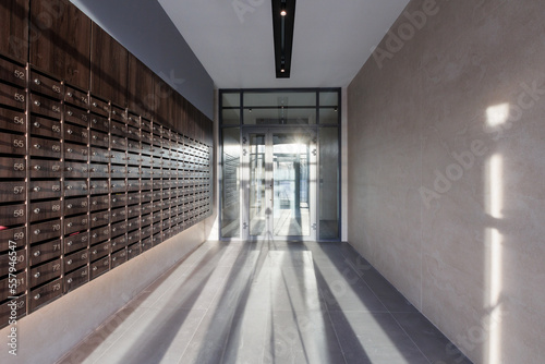 Wallpaper Mural mailboxes in the lobby of an apartment building Torontodigital.ca