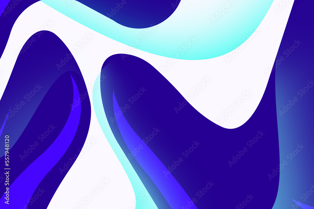 Modern and elegant blue abstract wallpaper with gradient colors and
