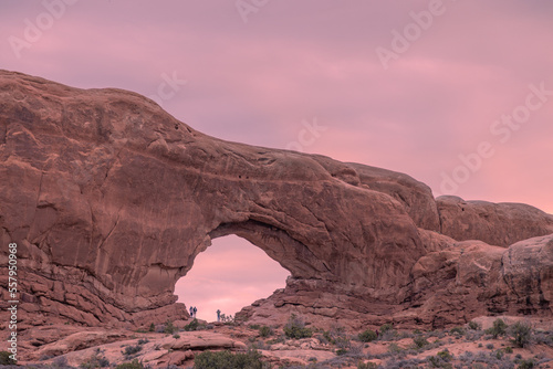 Sunrise Landscape in Arches National Park Utah
