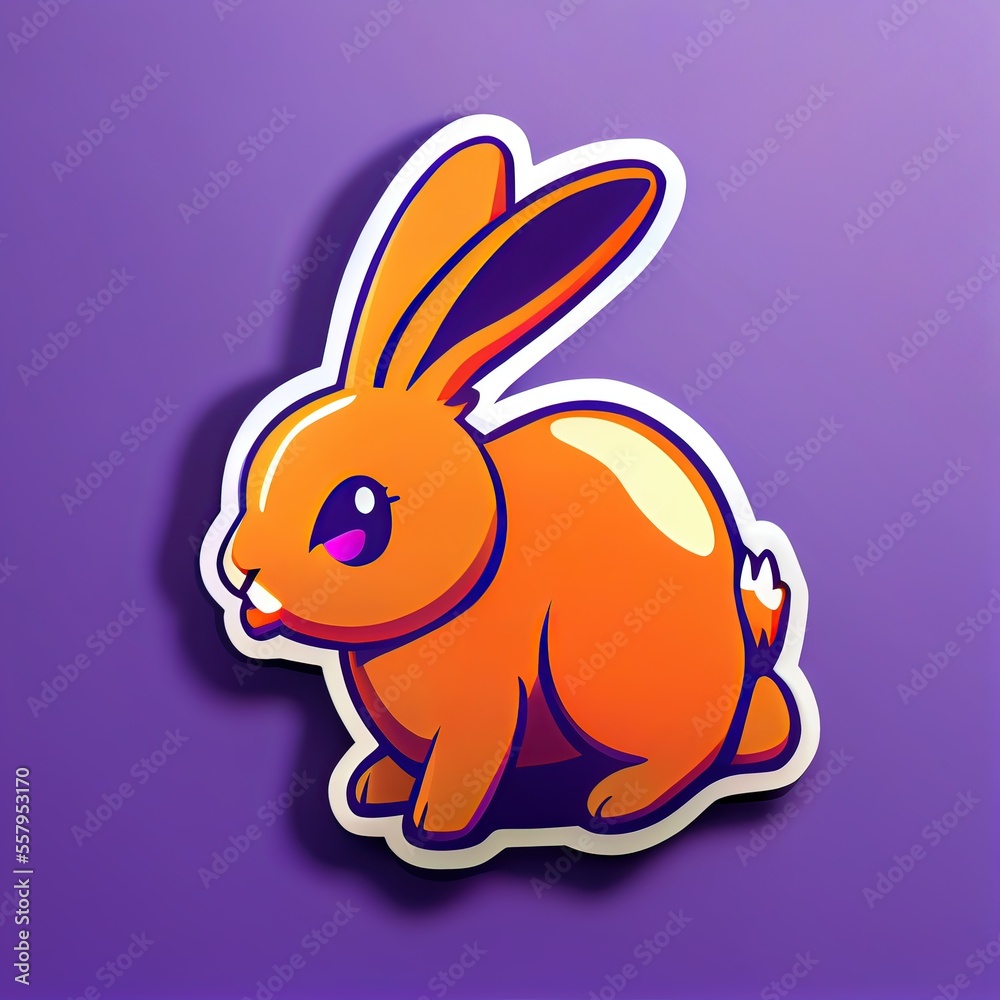 Obraz premium Orange bunny