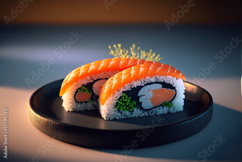a beautiful sushi publicity, ultra realistic, wallpaper