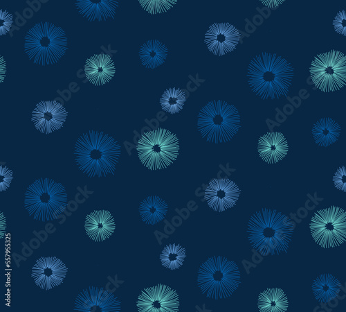 Abstract line pattern blue color wallpaper design illustration