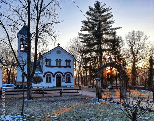 The Orthodoh Temple of the Nativity of the Holy Virgin Mary in Vrnjačka Banja, Serbia photo