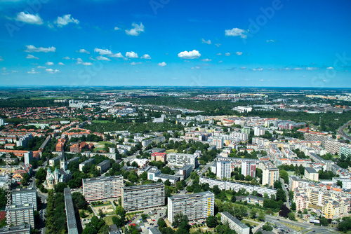 Miasto Wrocław panorama po horyzont © Piotr Gancarczyk