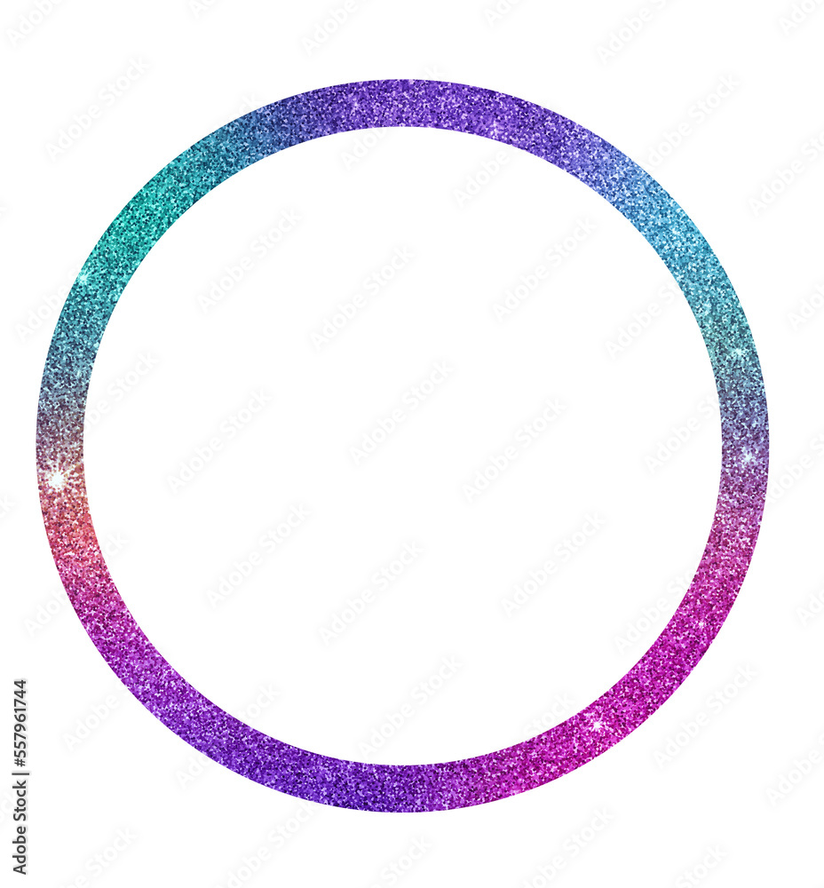 Glitter Geometric Round Frame Glitter Geometric Round Frame