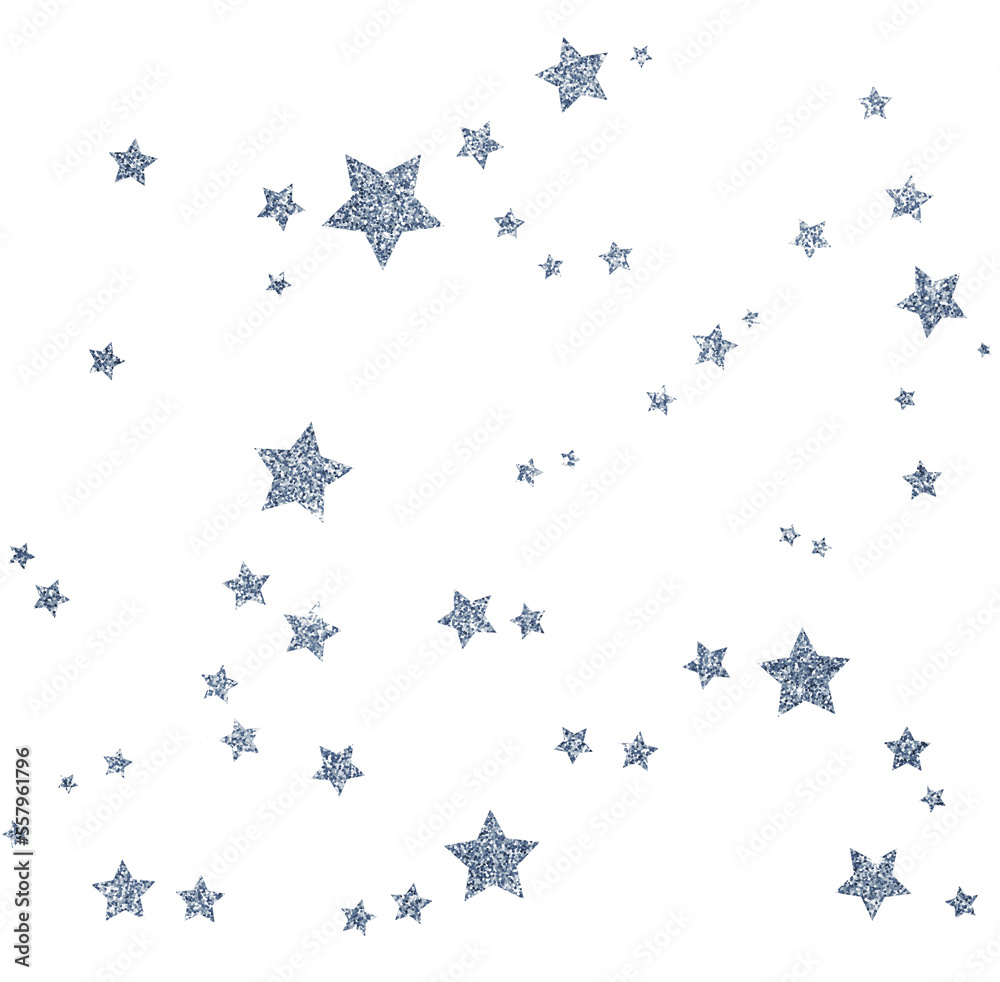 Glitter Silver Stars Glitter Silver Stars