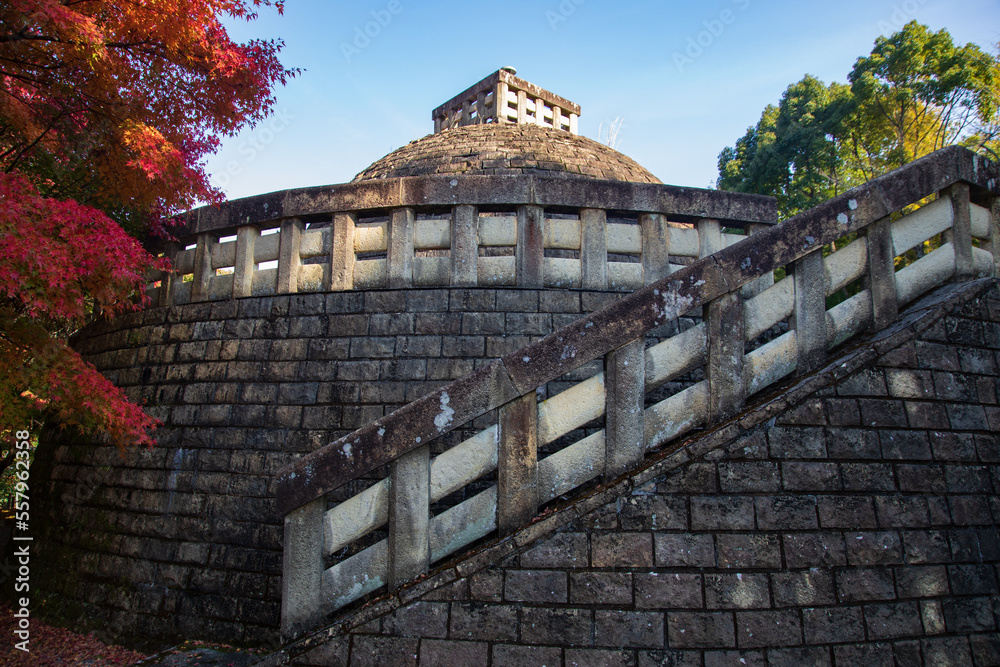 A Stupa at Adashino Nenbutsu-ji temple, Kyoto, Japan