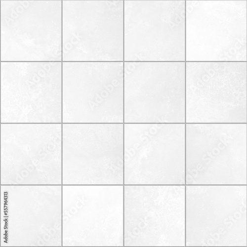 Ceramic white tiles seamless pattern background