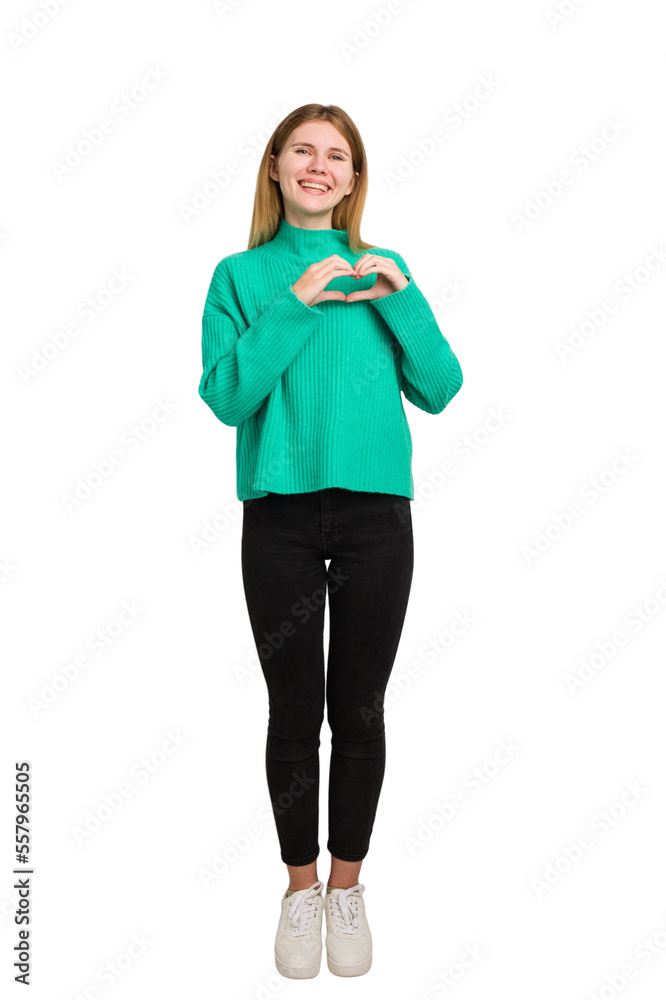 Young caucasian woman isolated on white background Young caucasian woman isolated on white background