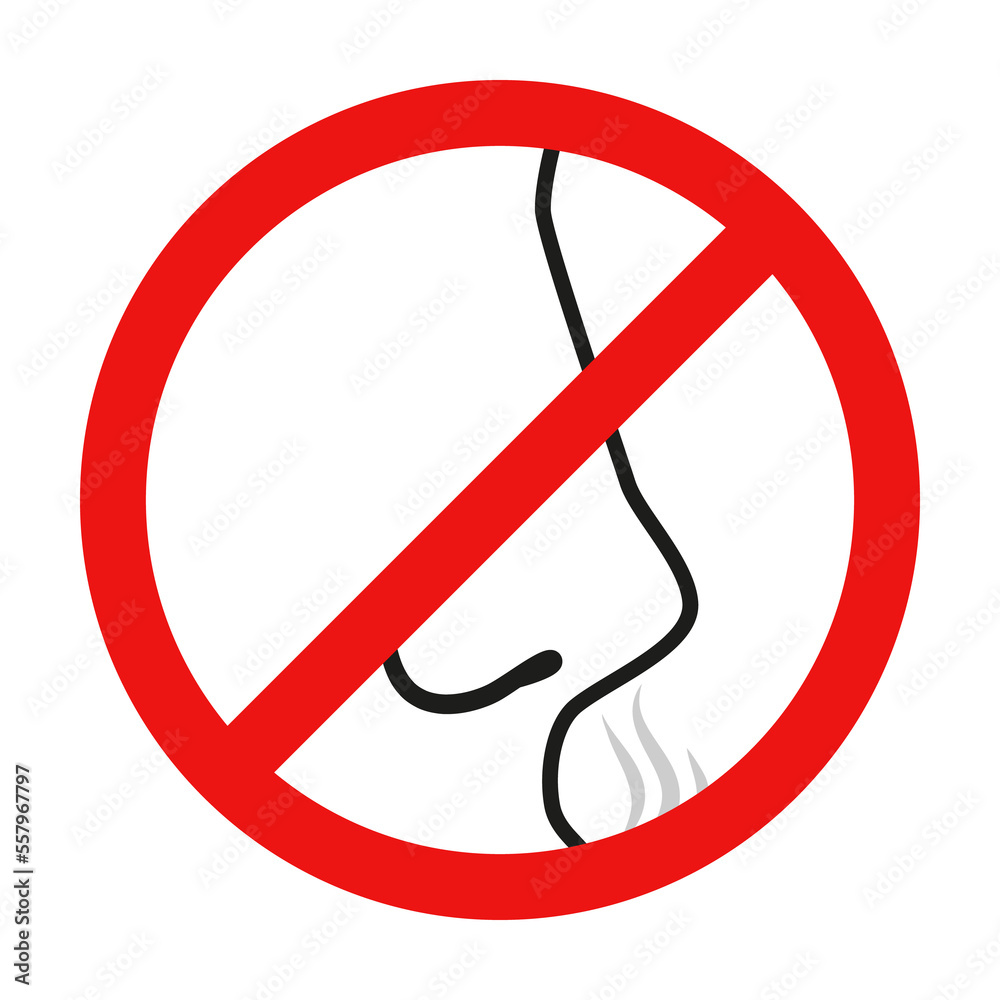 symbol-of-loss-of-smell-illustration-on-transparent-background-stock