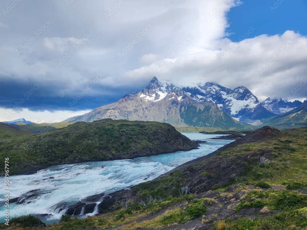 Salto Grande Waterfall, Torres del Paine, Chile