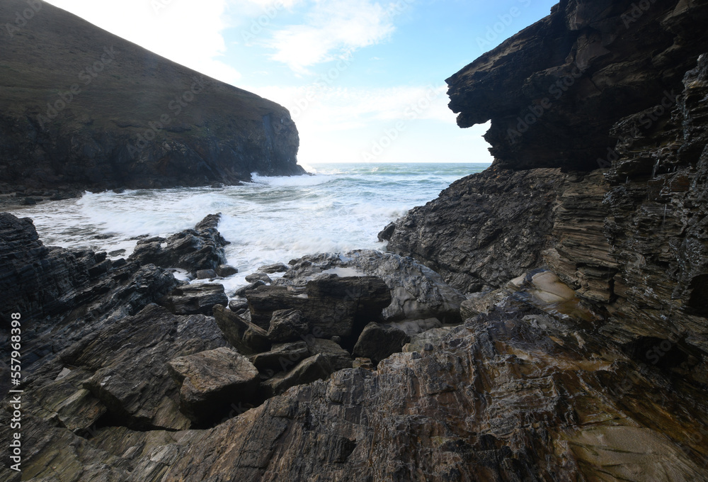 Cliffs at Chapel Porth Cornwall
