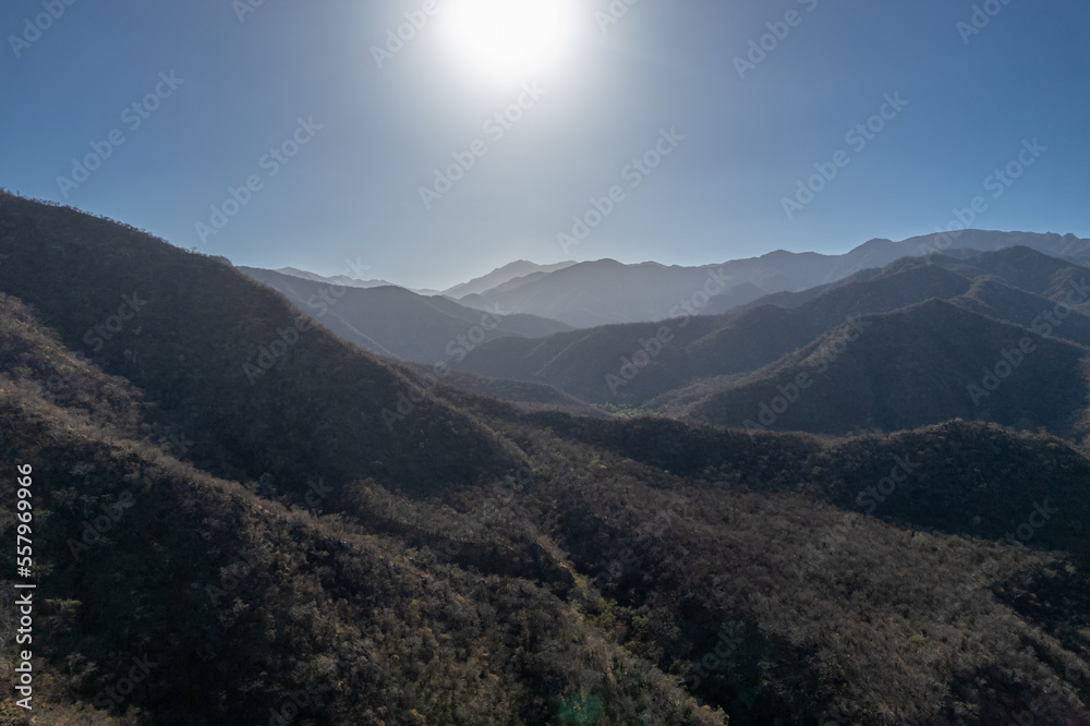 Fototapeta premium Mountain valley on a sunny day in&nbsp;Baja California Sur, Mexico