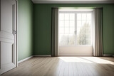 empty interior of a house. Generative AI