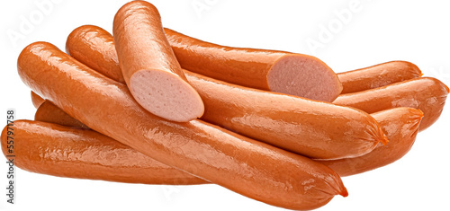 Hot dog sausage isolated photo