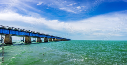 Overseas Highway bridge to the Key West, Florida, USA © elena_suvorova