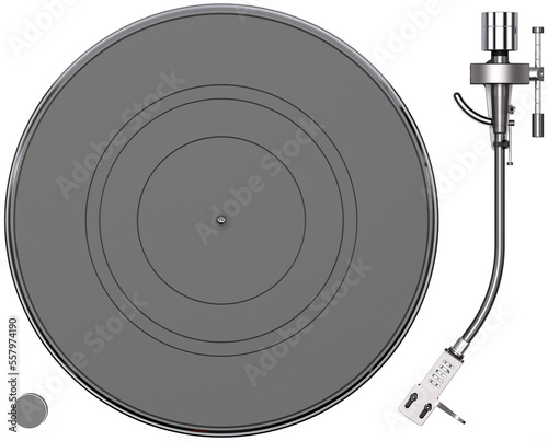 Obraz na płótnie turntable record player no record slip pad tone arm w salonie