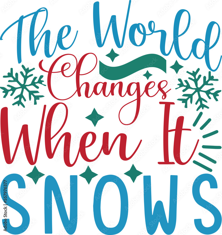the world changes when it snows
