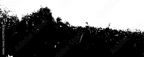 Black grunge rough texture distressed shabby worn dirty textured pattern overlay isolated transparent vector