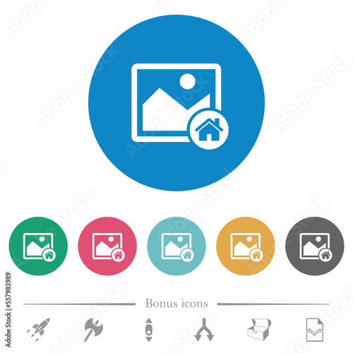 Default image flat round icons