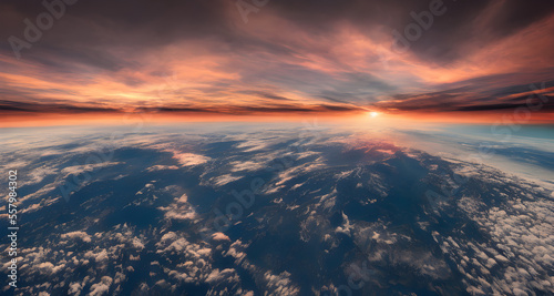 AI Digital Illustration Reflected Cloudscape