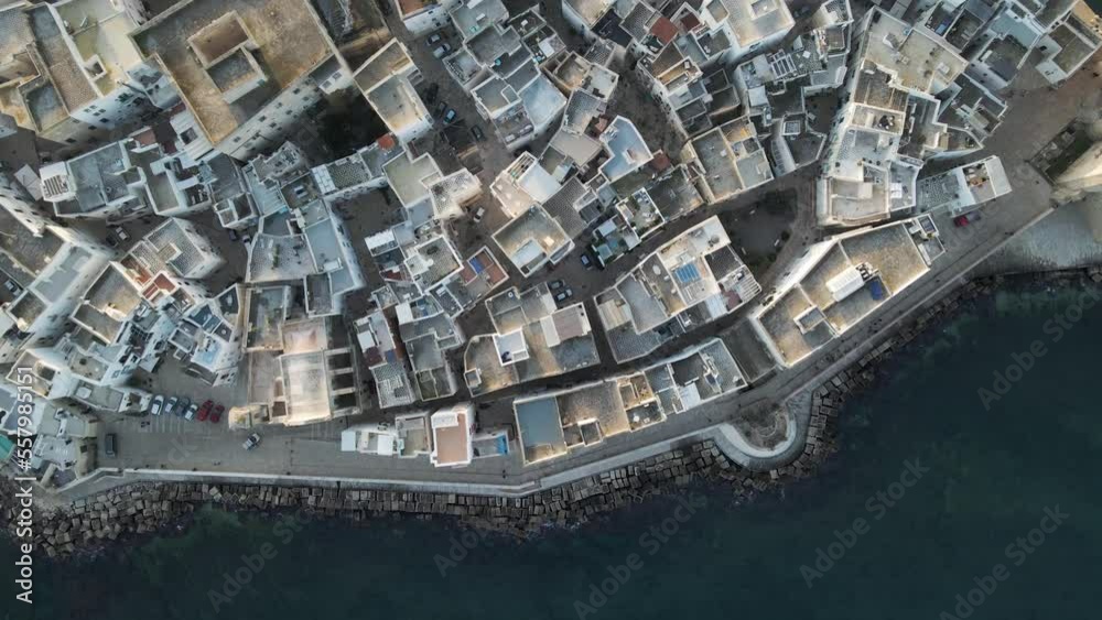 Aerial view of Monopoli old town, Bari, Puglia, Italy. Aerial view of Monopoli old town, Bari, Puglia, Italy.