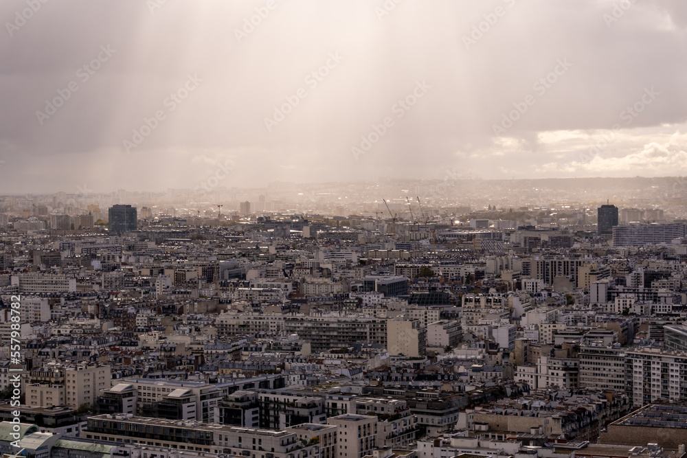 Paris city from the eiffel tower