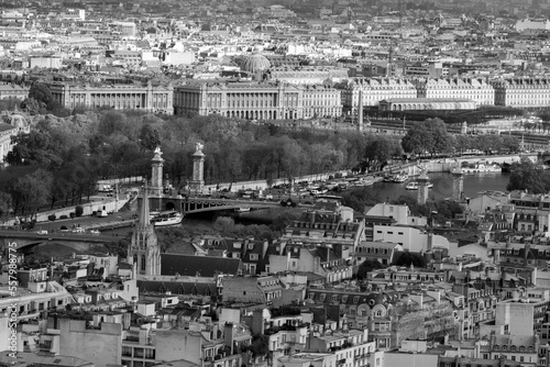 Paris city from the eiffel tower