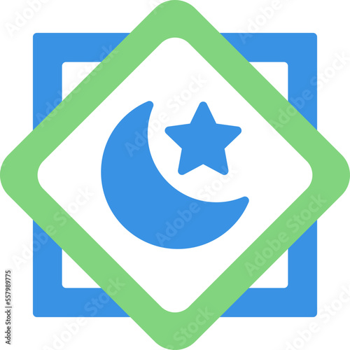 Canvas Print Rub El Hizb Icon