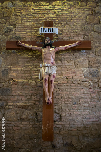 Tableau sur toile Jesús crucificado