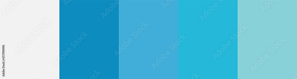 different blue color shades platte 