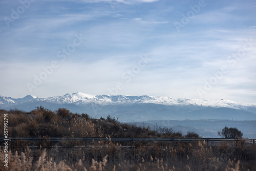 Snowy mountain scenery - Sierra Nevada, Spain