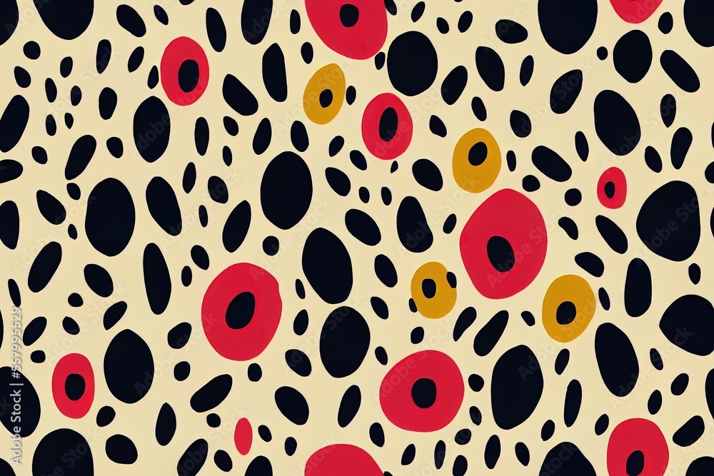 Leopard print is blended into an abstract floral design. Generative AI Leopard print is blended into an abstract floral design. Generative AI