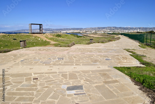 sea shore with path