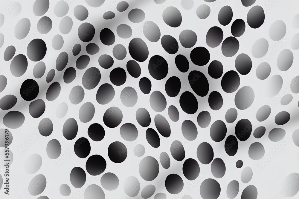 Dotted background. Small black dots on a white backdrop; used to create a monochrome background. Geometrical abstraction. Blanket with polka dots. Generative AI Dotted background. Small black dots on a white backdrop; used to create a monochrome background. Geometrical abstraction. Blanket with polka dots. Generative AI