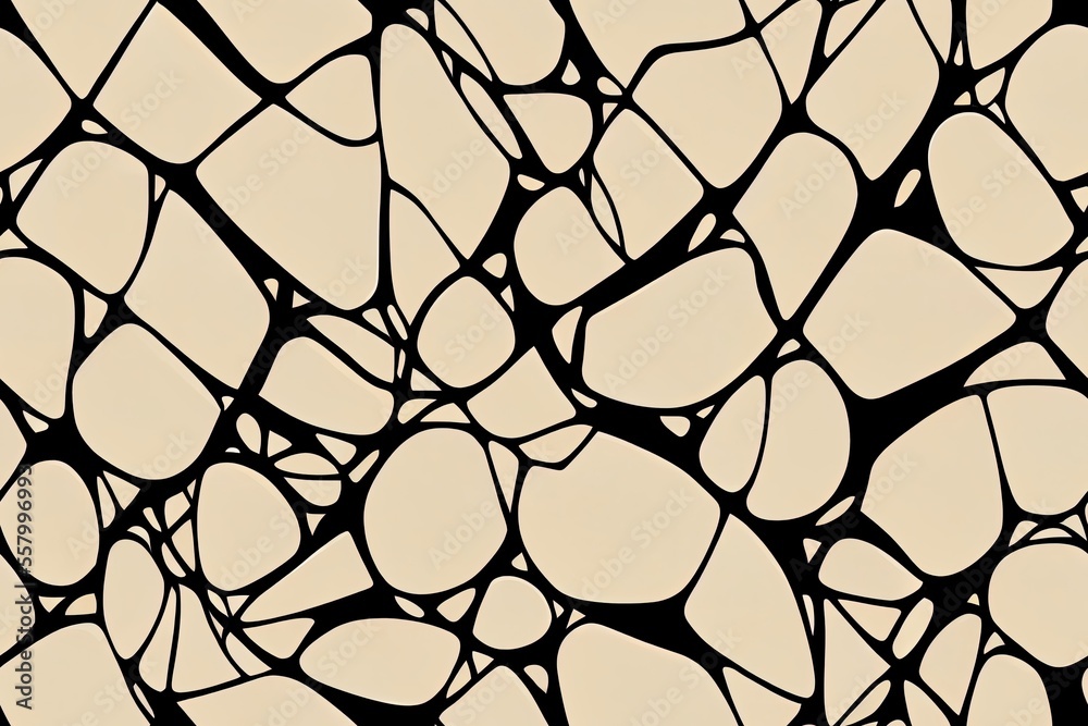Fototapeta premium Beige background with a repeating chain motif. It's a ial picture. Generative AI