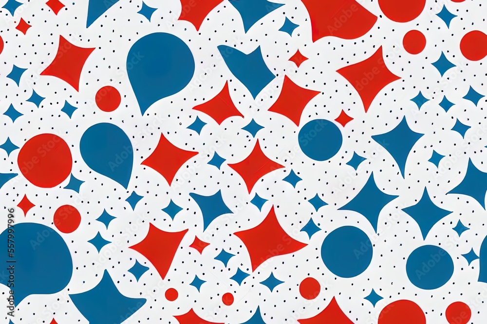 White backdrop with a seamless pattern of superhero masks, speech bubbles, and stars. Colorful doodling in the backdrop of a image. Generative AI White backdrop with a seamless pattern of superhero masks, speech bubbles, and stars. Colorful doodling in the backdrop of a image. Generative AI