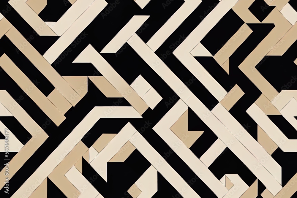 Geometric abstract seamless pattern, basic form, design motif, abstract graphical sign. Generative AI Geometric abstract seamless pattern, basic form, design motif, abstract graphical sign. Generative AI