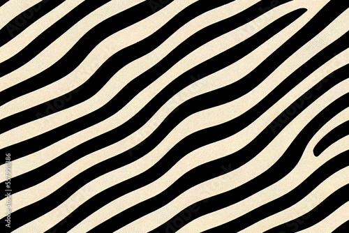 Genuine, wave-patterned zebra skin that is seamless. It's a ial picture. Generative AI photo