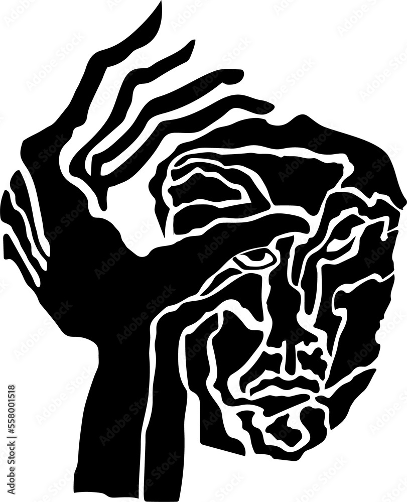 Silueta, Humana, Ilustración, Vector, Arte Stock Illustration | Adobe Stock