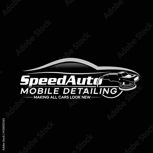 Speed Auto detailing logo design