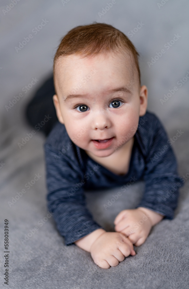 Image of sweet baby boy. Closeup portrait of child. Perfect caucasian infant Image of sweet baby boy. Closeup portrait of child. Perfect caucasian infant