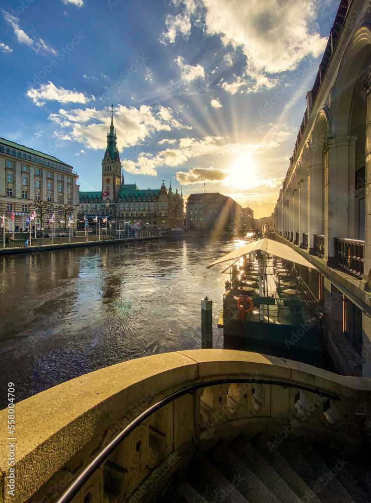Fototapeta premium Hamburg town hall