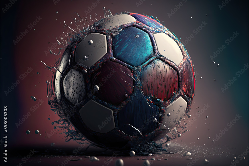 Fototapeta premium soccer illustration.