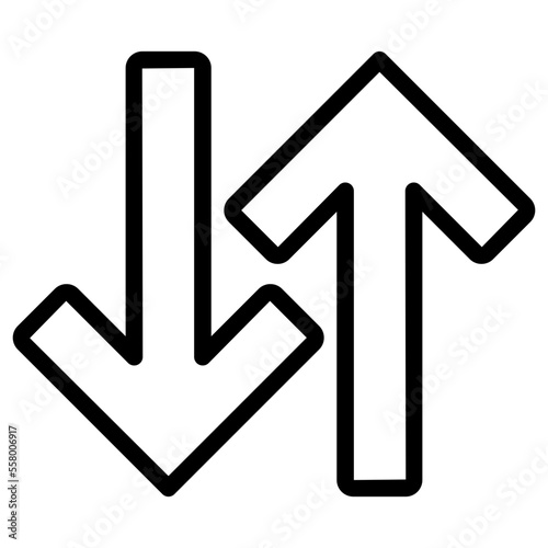 down up arrows icon