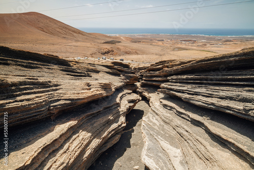 Vulkan Spalte Las Grietas von Montana Blanca auf Lanzarote