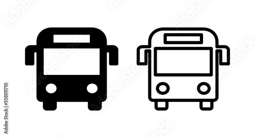 Bus icon vector illustration. bus sign and symbol. transport symbol