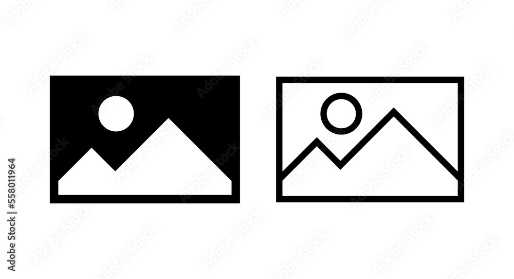 Picture icon vector illustration. photo gallery sign and symbol. image icon Picture icon vector illustration. photo gallery sign and symbol. image icon