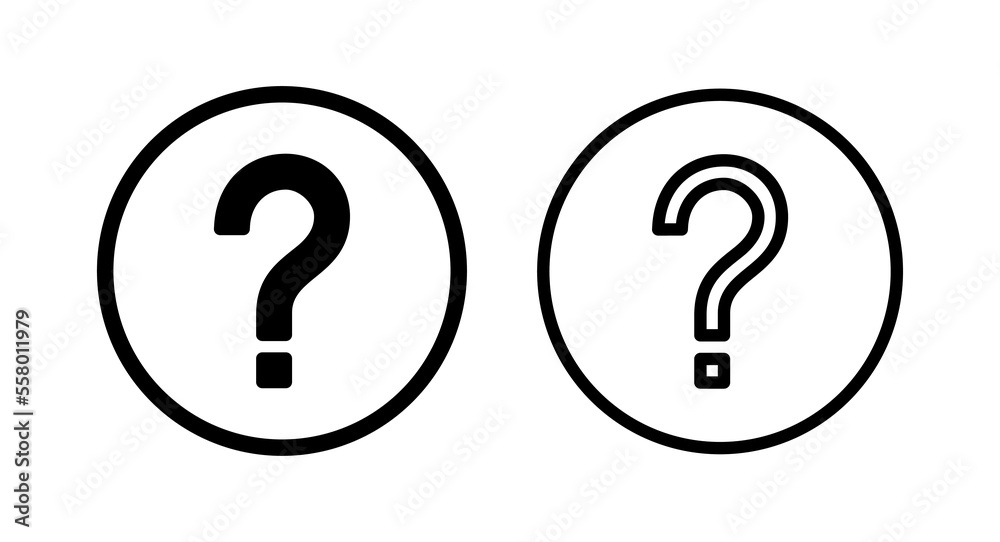 Question icon vector illustration. question mark sign and symbol Question icon vector illustration. question mark sign and symbol